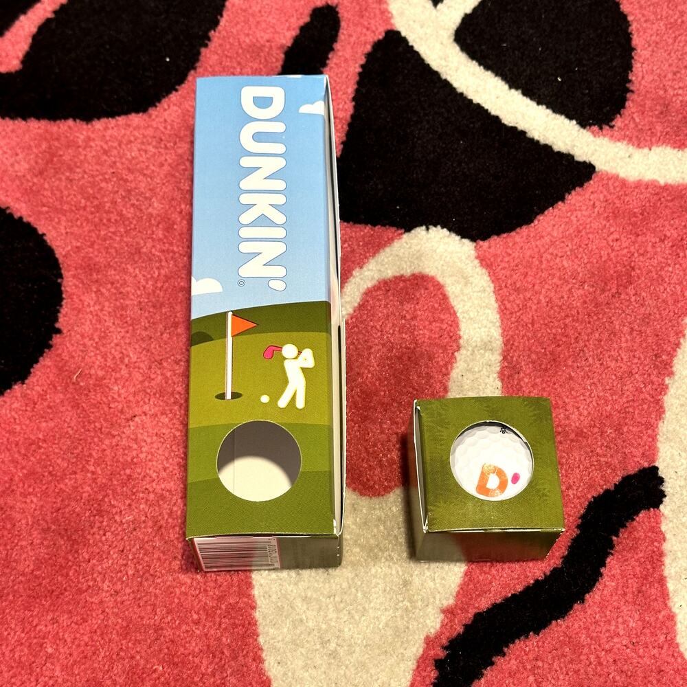 2026 Dunkin’ Donuts Limited Edition TaylorMade Golf Ball Munchkins Promo Box